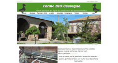 Desktop Screenshot of ferme-cassagne.fr