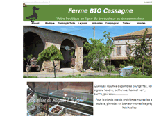 Tablet Screenshot of ferme-cassagne.fr